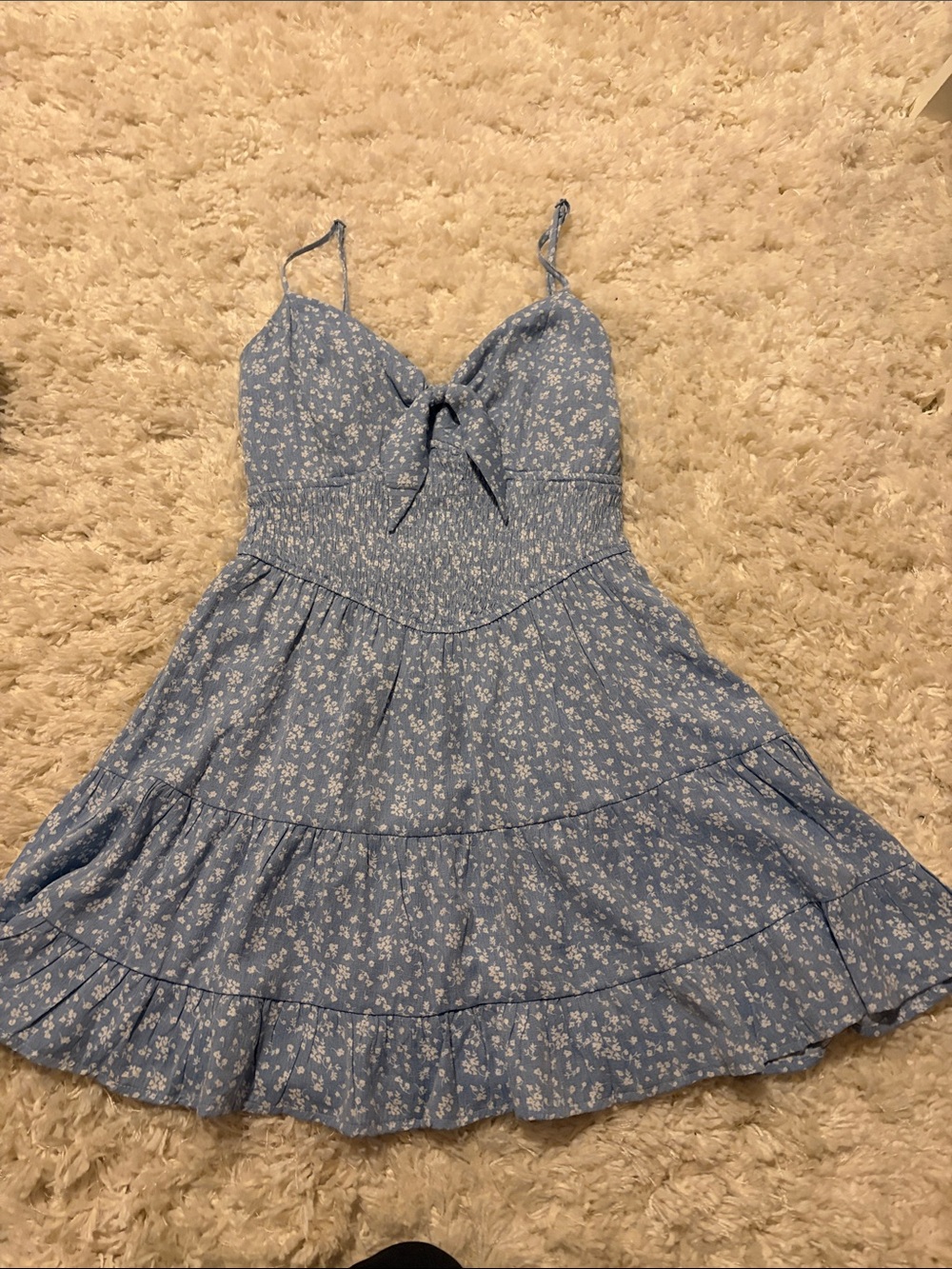 Trixxi Blue Floral Mini Dress